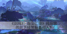 剑网3指尖江湖纯阳宫的井下经常躲着何人答案